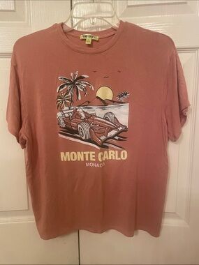 Monte Carlo Graphic Tee - Dusty Rose Short Sleeve